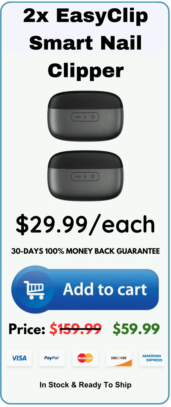 EasyClip Smart Nail Clipper package price